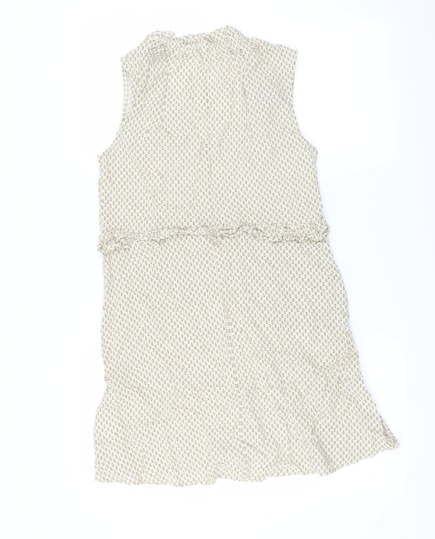 H&M Womens Beige Geometric  Mini  Size 12