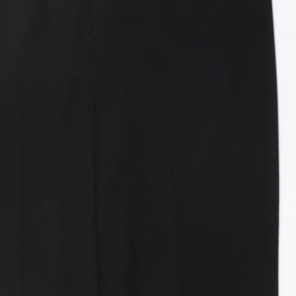 Close-up detail of George women’s black trousers, size UK 42, 30-inch leg