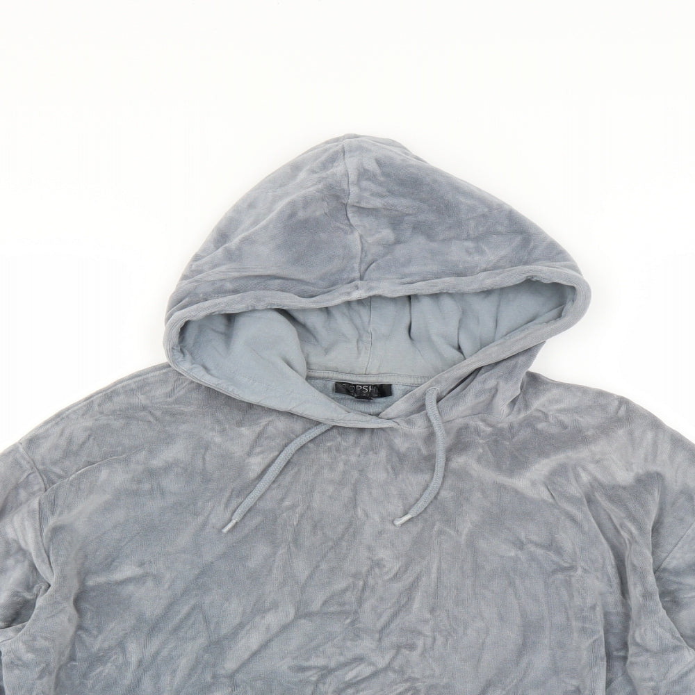Topshop Womens Grey   Pullover Hoodie Size 8