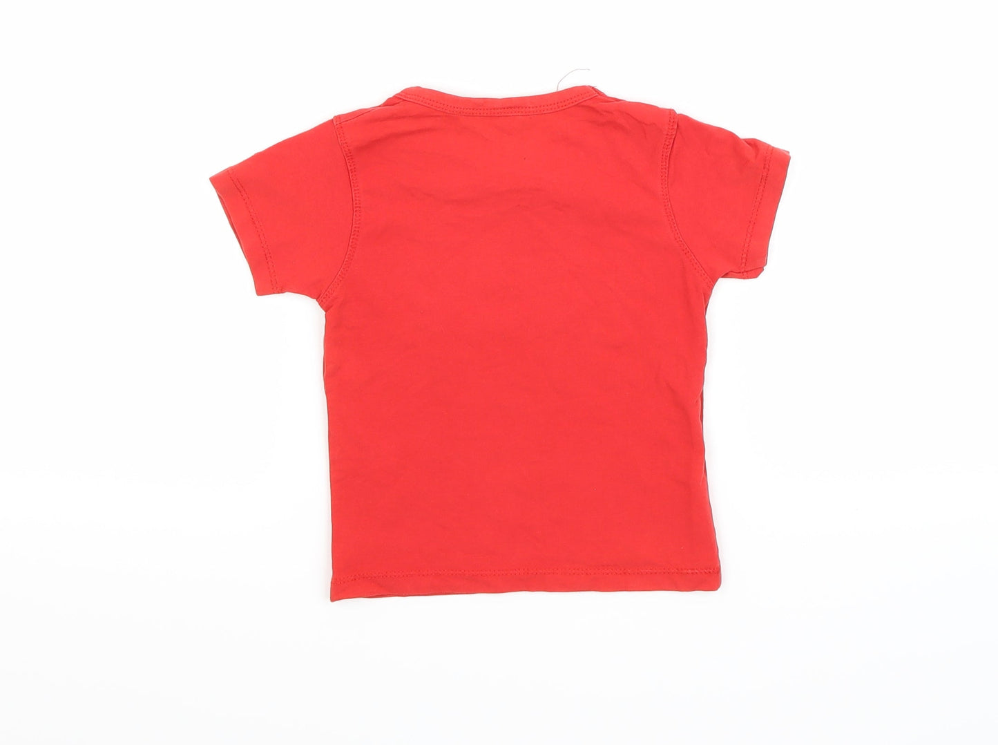 Hello Mom Boys Red   Basic T-Shirt Size S