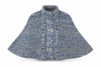 Front view of Red Herring women’s blue knit jumper, size L