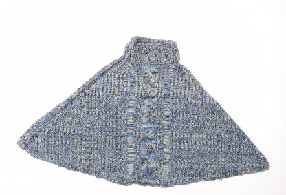 Back view of Red Herring women’s blue knit jumper, size L