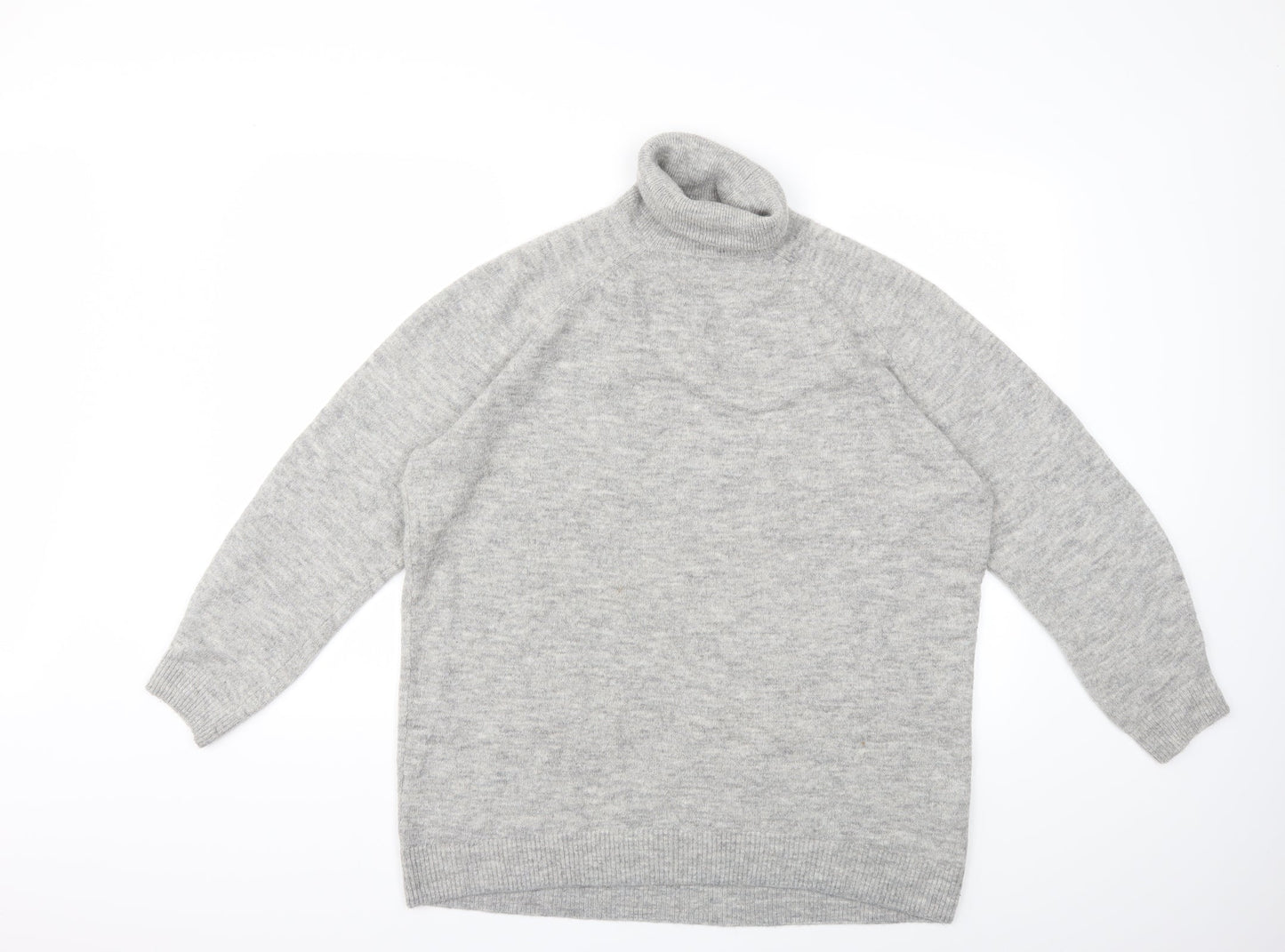H&M Womens Grey  Knit Pullover Jumper Size M