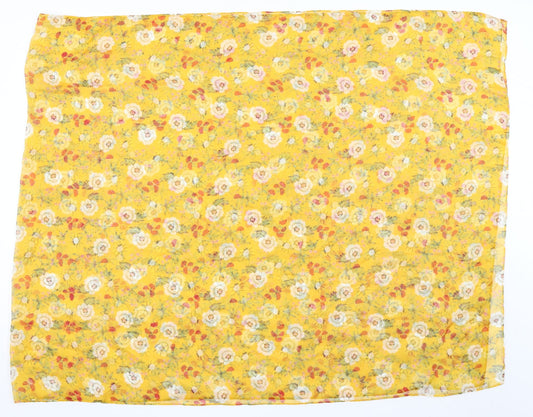 Matalan Womens Yellow Floral   Shawl/Wrap