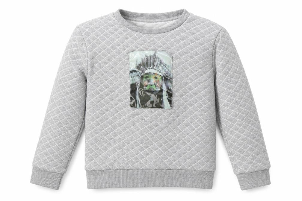 Preworn Girls Grey   Pullover Sweatshirt Size 10 Years