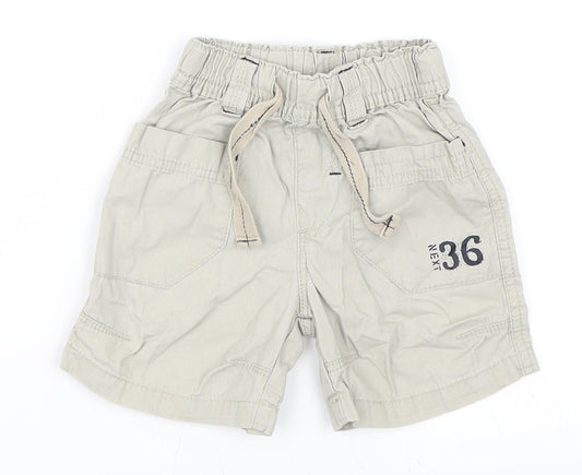 NEXT Boys Beige   Cropped Trousers Size 12-18 Months