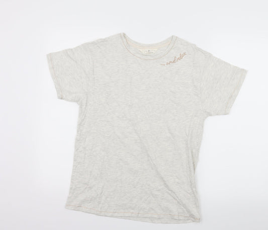 Marks and Spencer Womens Ivory Solid Jersey Top Pyjama Top Size 8  - & Relax