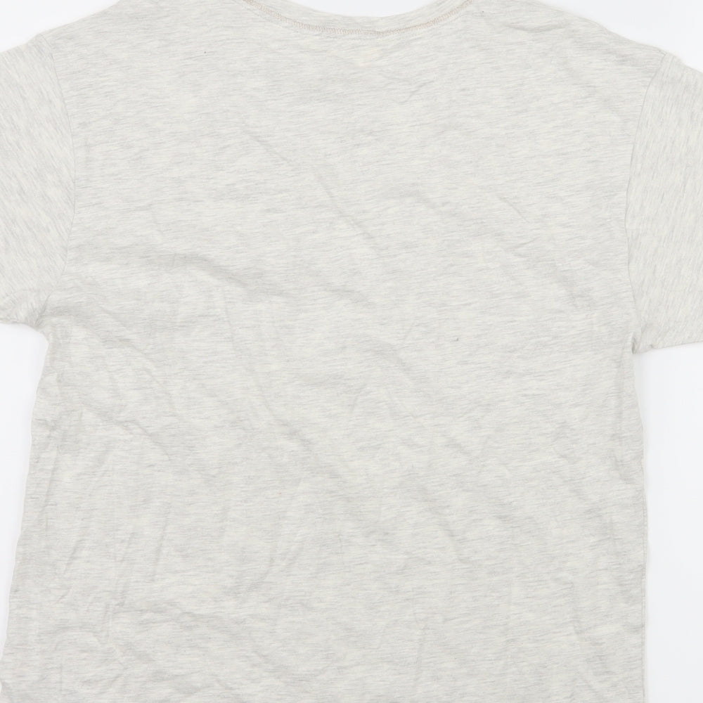 Marks and Spencer Womens Ivory Solid Jersey Top Pyjama Top Size 8  - & Relax