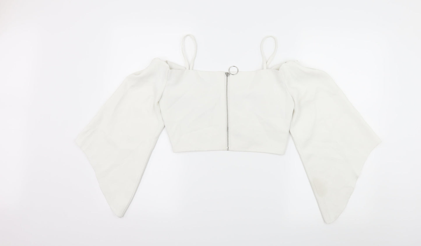 Topshop Womens White   Basic Blouse Size 8