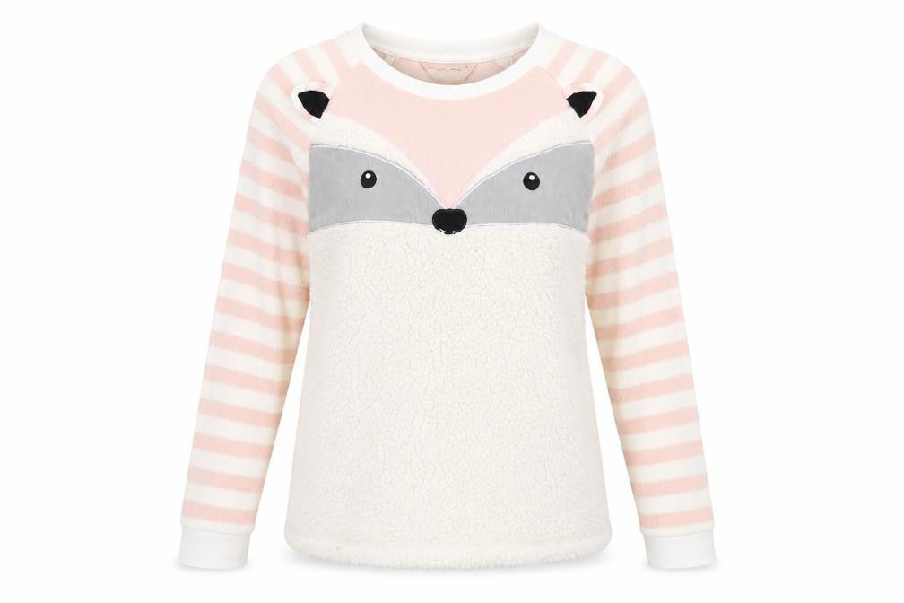 Dorothy Perkins Womens Pink Striped Microfibre Top Pyjama Top Size S  - Raccoon