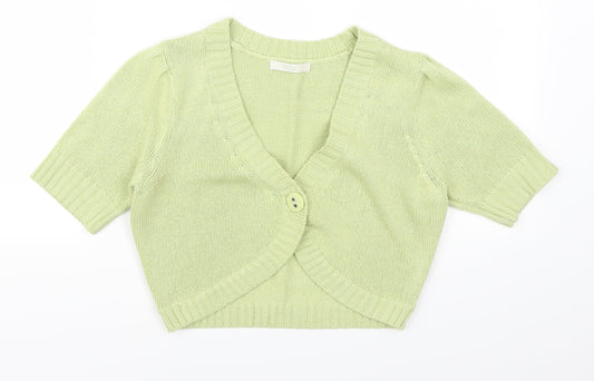 Marks and Spencer Womens Green   Cardigan Jumper Size 12