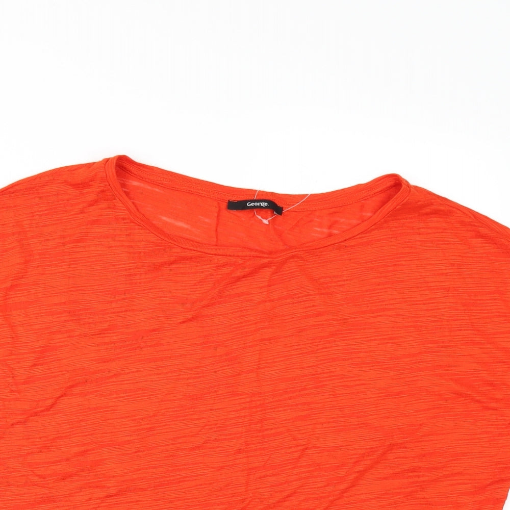 George Womens Orange   Basic Polo Size 16  - LACE