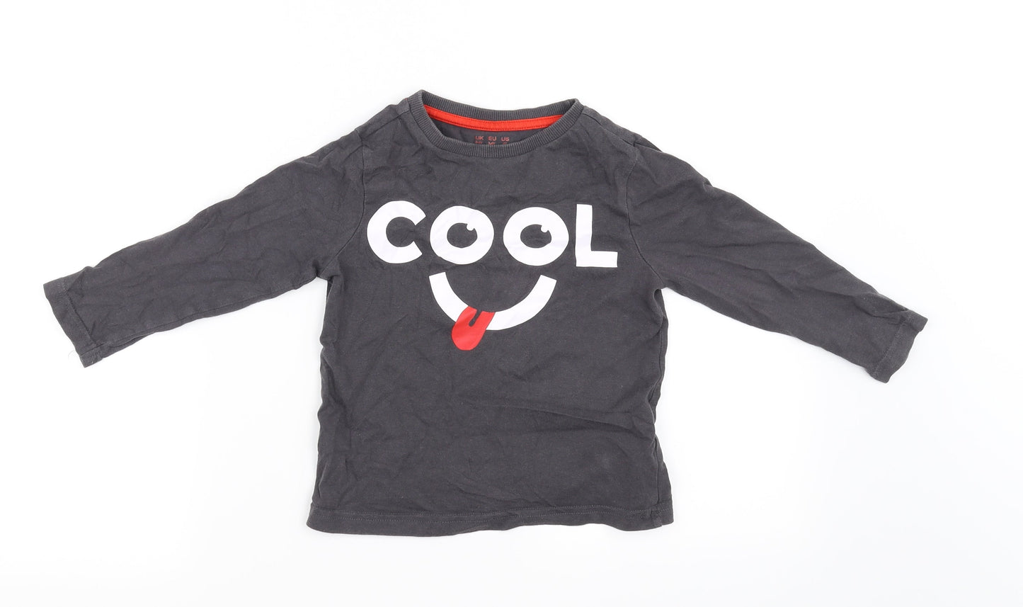 F&F Boys Grey   Basic T-Shirt Size 3-4 Years