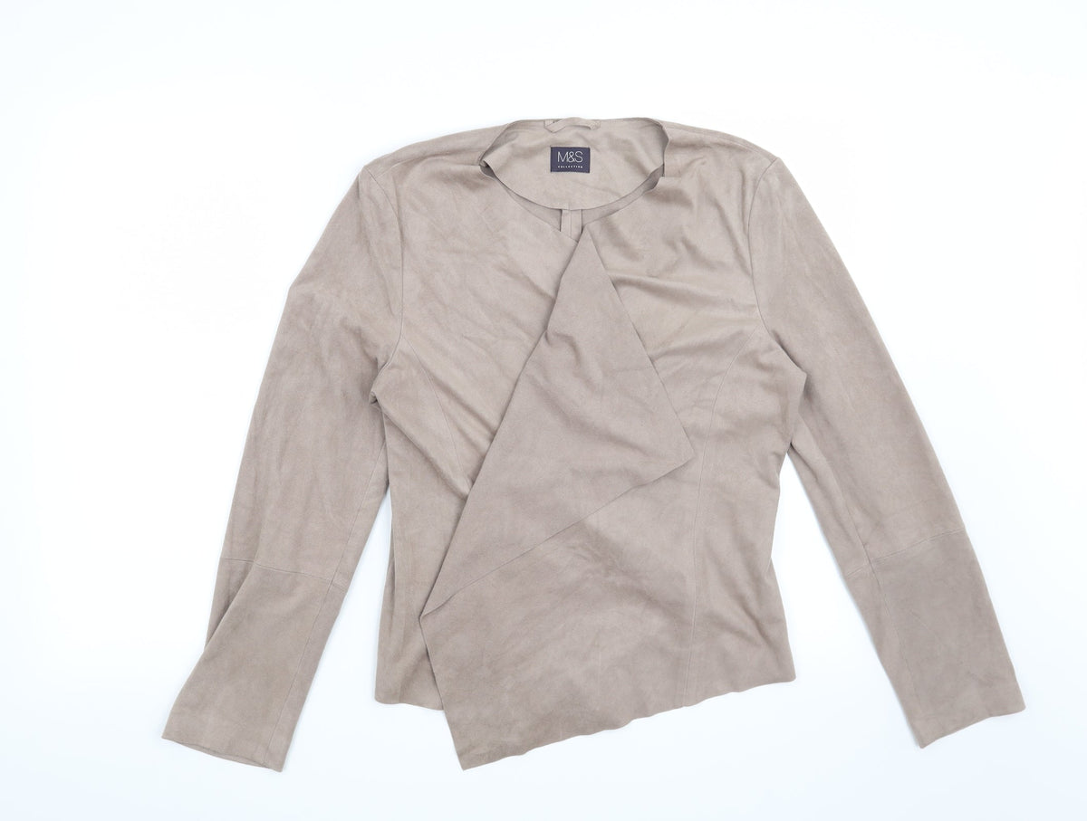 Marks & Spencer Womens Grey   Jacket Blazer Size 12