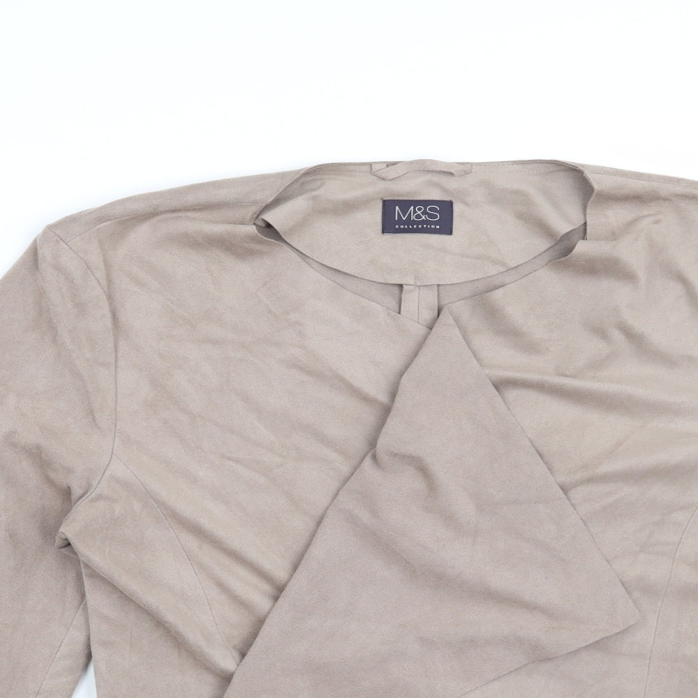 Marks & Spencer Womens Grey   Jacket Blazer Size 12