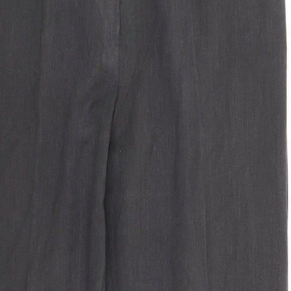 Close-up detail of Debenhams women’s grey trousers, size UK 12, 29-inch leg
