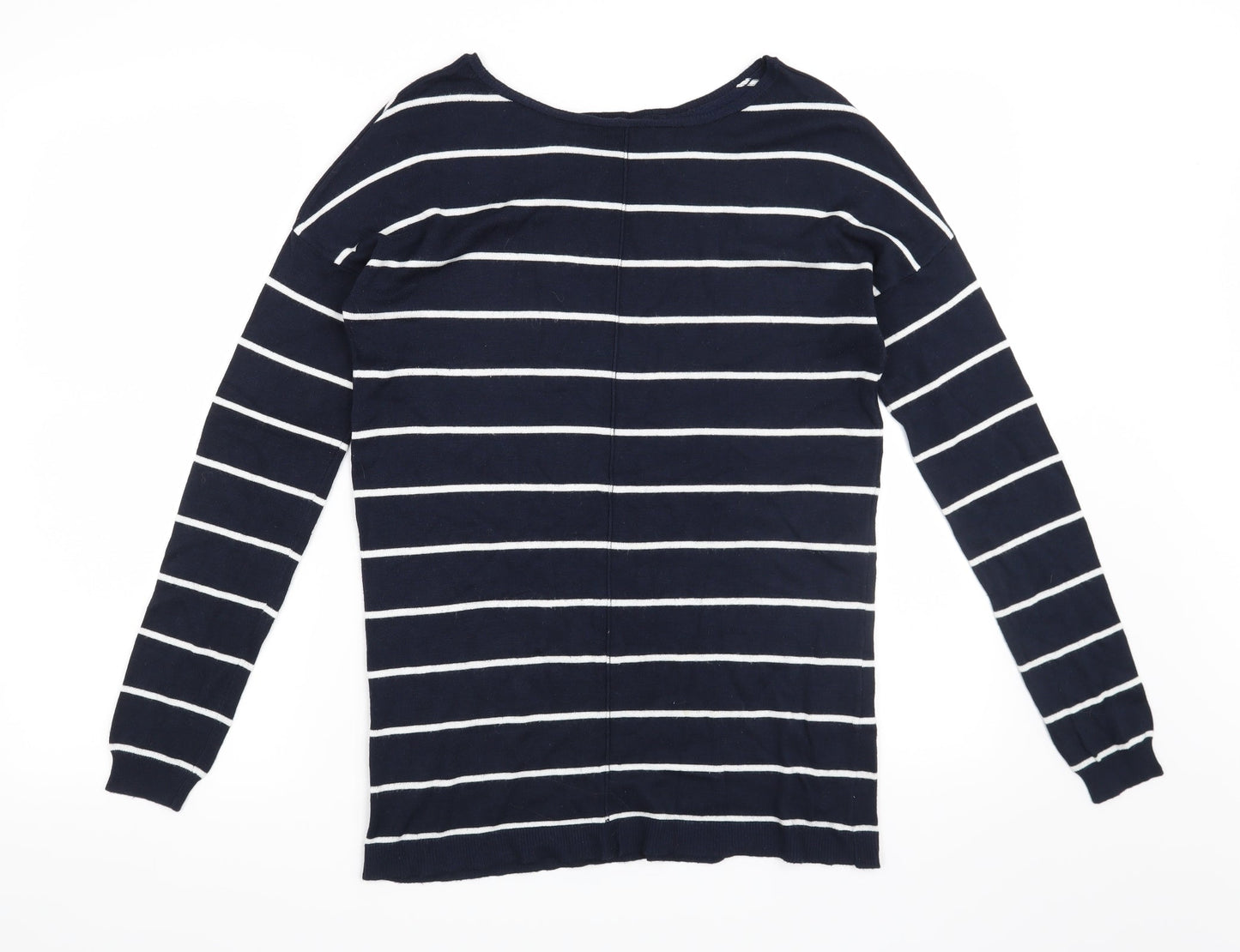 Atmosphere Womens Blue Striped  Pullover Jumper Size 8