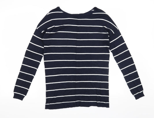 Atmosphere Womens Blue Striped  Pullover Jumper Size 8