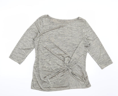 Additional front view of Marks & Spencer women’s green basic blouse, size UK 14