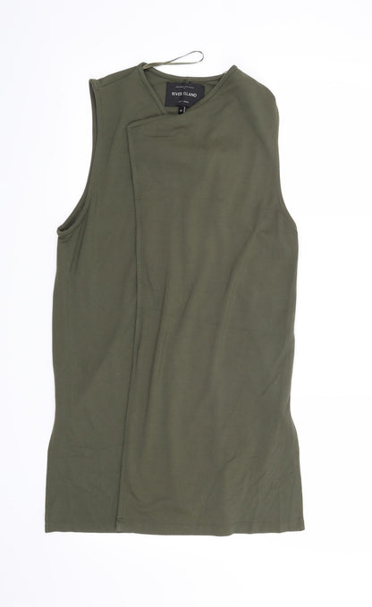 Additional front view of River Island women’s green jacket blazer, size UK 10