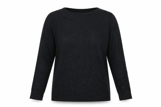 Front view of Primark women’s black jumper, size UK 12