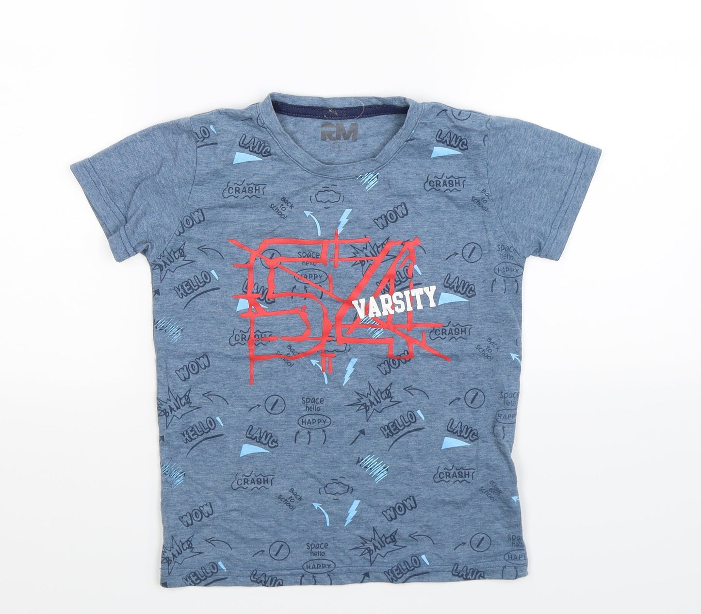 J&N Boys Blue   Basic T-Shirt Size 4 Years