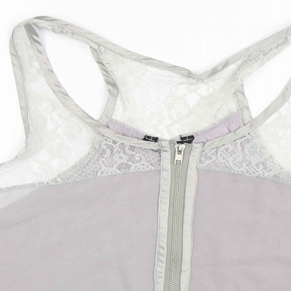 Zoe Womens Grey   Basic Tank Size M