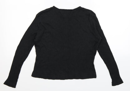 Back view of Carolyn Taylor women’s black jumper, size L