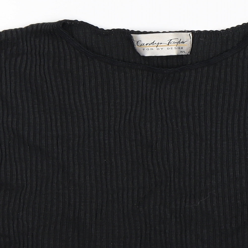 Carolyn Taylor Womens Black   Pullover Jumper Size L