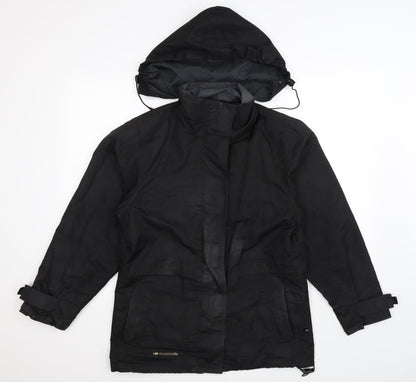 Additional front view of Mountain Life women’s black jacket, size UK 10