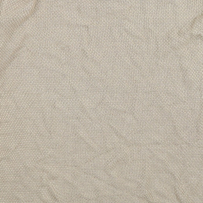 Brand and care label for Boohoo women’s beige knit jumper, size L