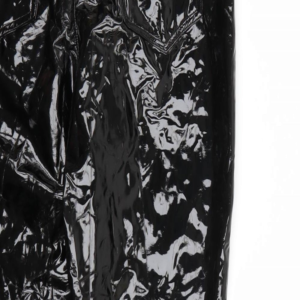 Missguided Womens Black   Trousers  Size 10 L27 in