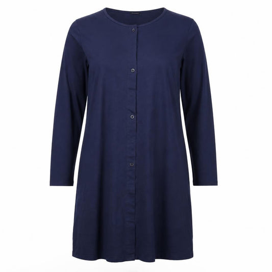 Sunnyme Womens Blue  Rayon T-Shirt Dress  Size XL