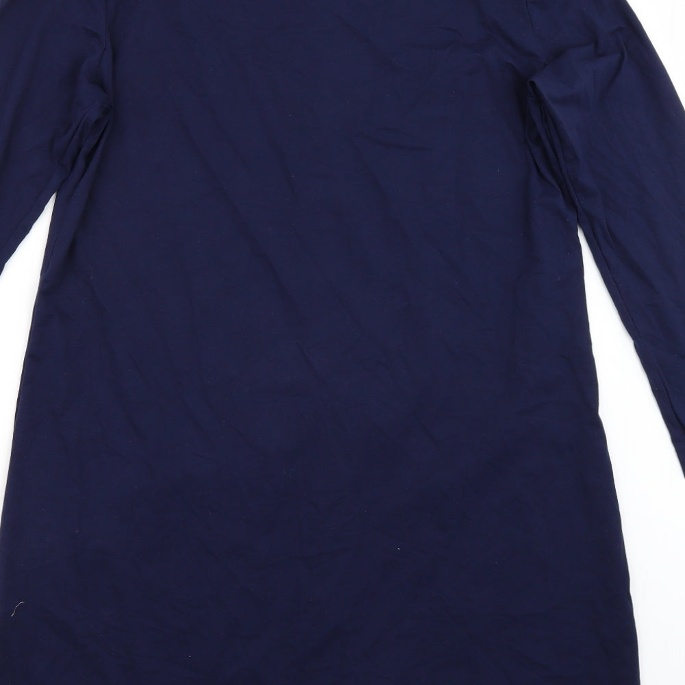 Sunnyme Womens Blue  Rayon T-Shirt Dress  Size XL