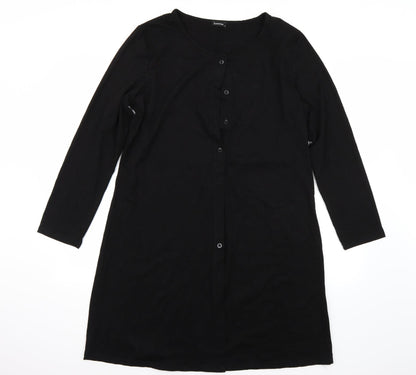 Additional front view of Sunnyme women’s black rayon a-line, size XL