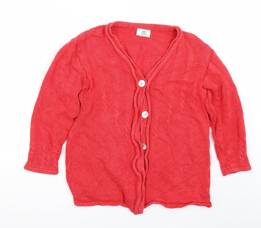 Alba Moda Womens Red   Cardigan Jumper Size 10
