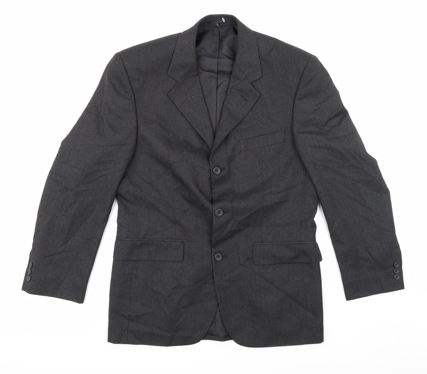 Preworn Mens Grey   Jacket Suit Jacket Size 38