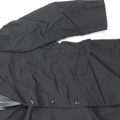 Close-up detail of Next men’s grey jacket suit jacket, size 42