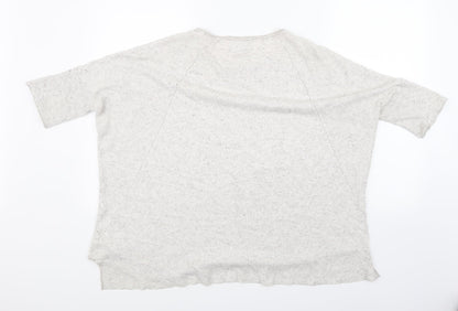 Back view of Phase Eight women’s grey knit jumper, size M