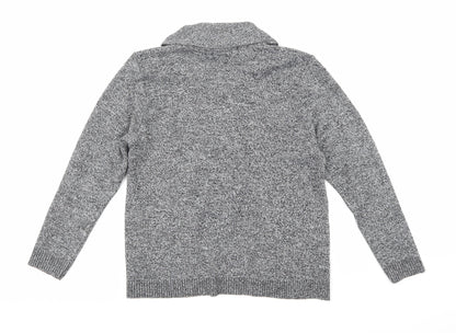 Back view of Pure & Natural women’s grey knit jumper, size L