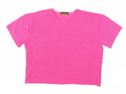 Body Spirit Womens Pink   Basic T-Shirt Size XL