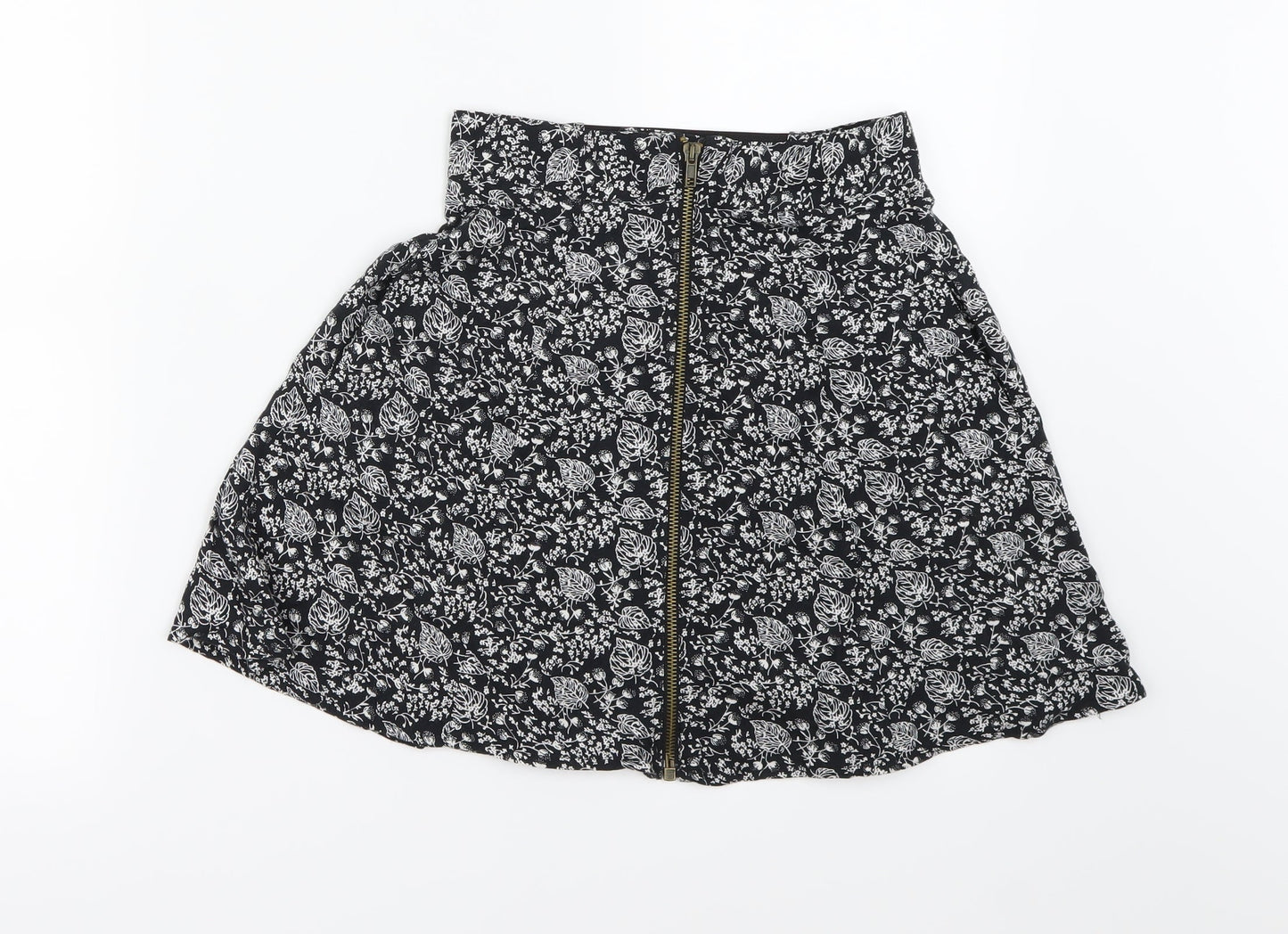 Cooperative Womens Beige Floral  Flare Skirt Size XS