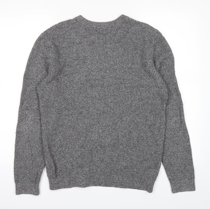 Back view of H&M men’s grey jumper, size M