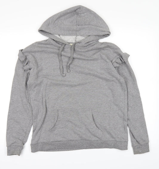 Papaya Womens Grey   Pullover Hoodie Size 10