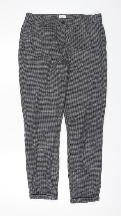 Additional front view of Pablo women’s green trousers, size UK 8, 27-inch leg