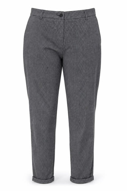 Front view of Pablo women’s green trousers, size UK 8, 27-inch leg