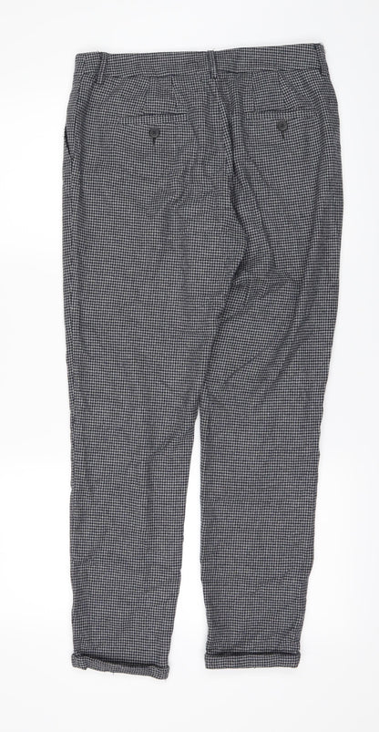 Back view of Pablo women’s green trousers, size UK 8, 27-inch leg