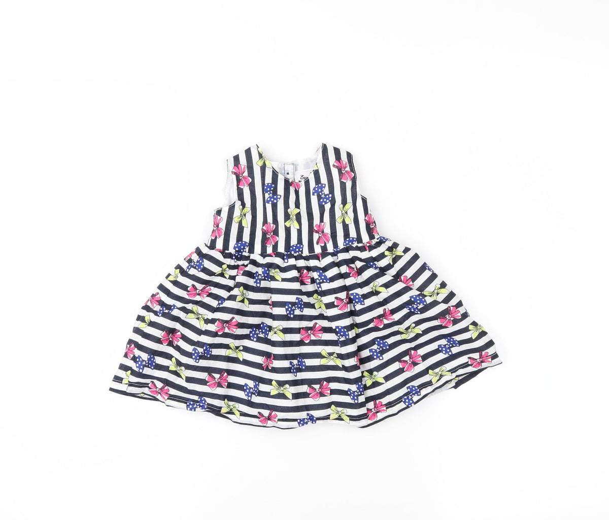 Early days Girls Black Striped  Fit & Flare  Size 3-6 Months