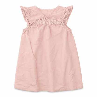Front view of H&M girls’ pink a-line, size 18-24, months