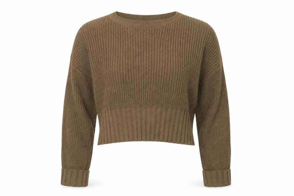 PRETTYLITTLETHING Womens Brown   Pullover Jumper Size M